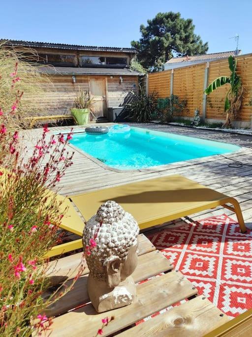 Tiny House Avec Jardin Et Acces Piscine Chauffee Villa Saint-Médard-en-Jalles Buitenkant foto